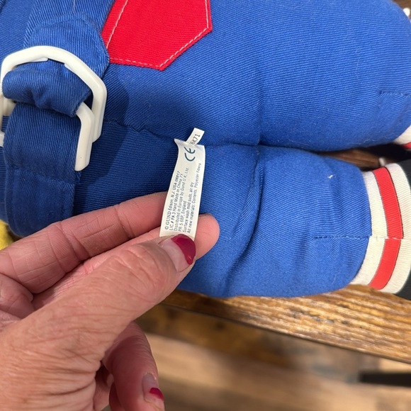 Vintage Gund Teach Me Blossom Yellow Teddy Bear Zip Button Tie Plush Toy - Picture 14 of 14